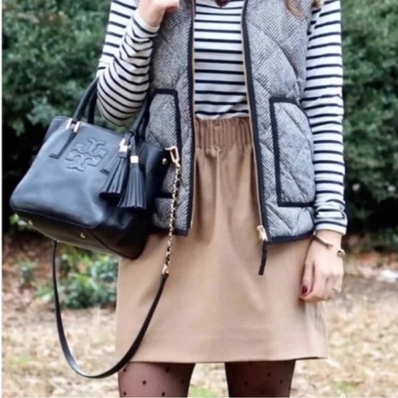 J. Crew Wool Blend Paperbag Waist Sidewalk Mini Skirt - 4 - Picture 3 of 10